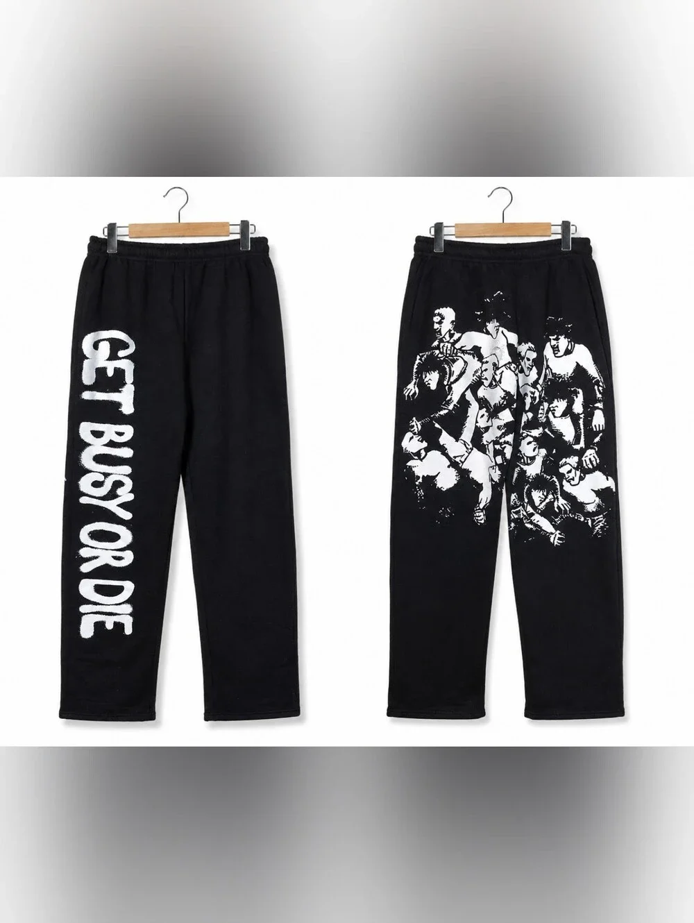 $NOT Get Busy or Die Tour Sweatpants – Black – Brand New